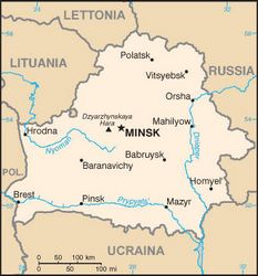 Mappa Bielorussia