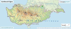 Cartina di Cipro da scaricare
