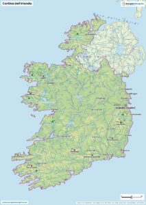 Cartina dell'Irlanda da scaricare