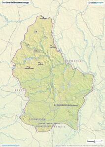 Cartina del Lussemburgo da scaricare
