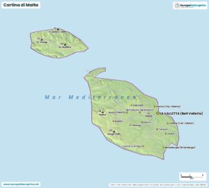Cartina di Malta da scaricare