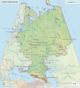 Cartina della Russia da scaricare