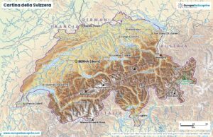 Cartina della Svizzera da scaricare