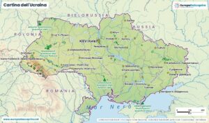 Cartina dell'Ucraina da scaricare