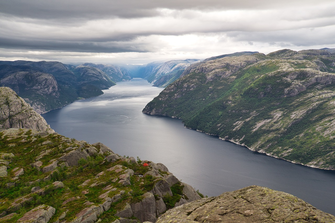 Un fiordo in Norvegia