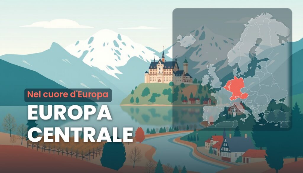 Europa centrale: illustrazione e cartina