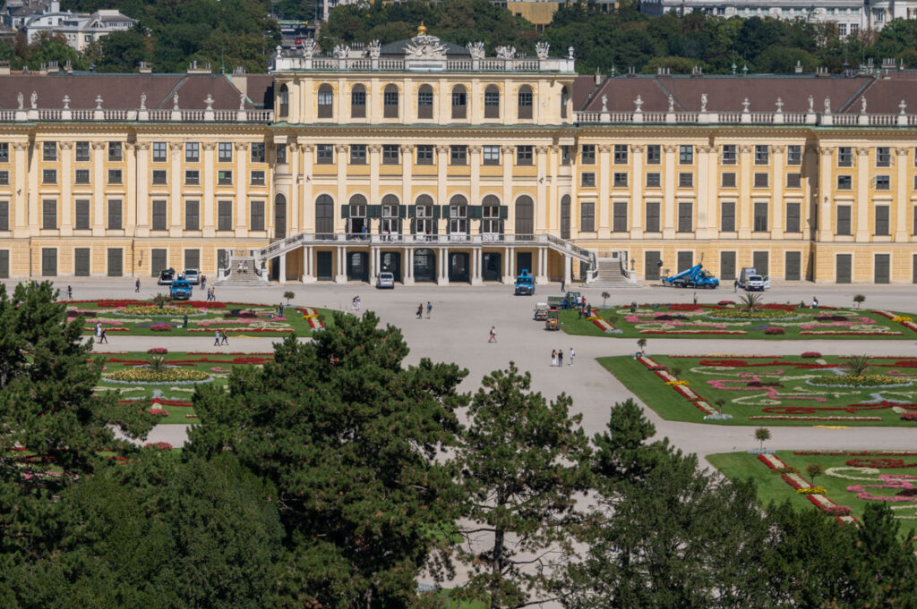 Il castello di Schonbrunn a Vienna