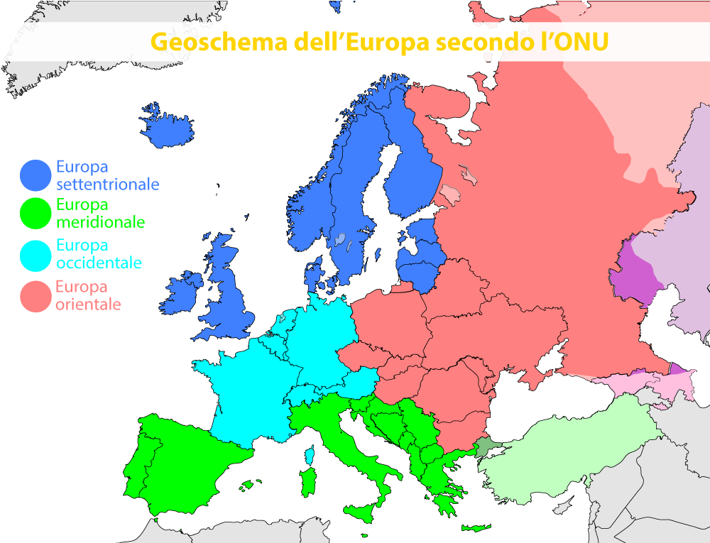 Mappa degli stati europei