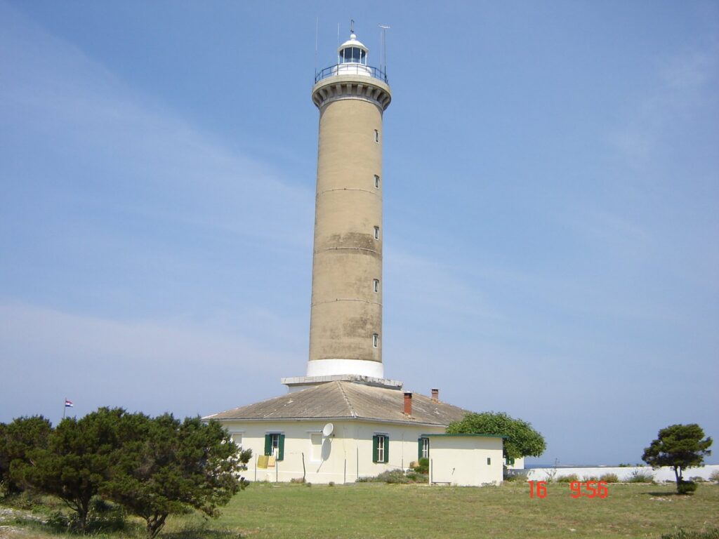 Il faro di Veli Rat, all'estremità nord di Dugi Otok