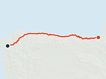 Percorso del cammino del Nord