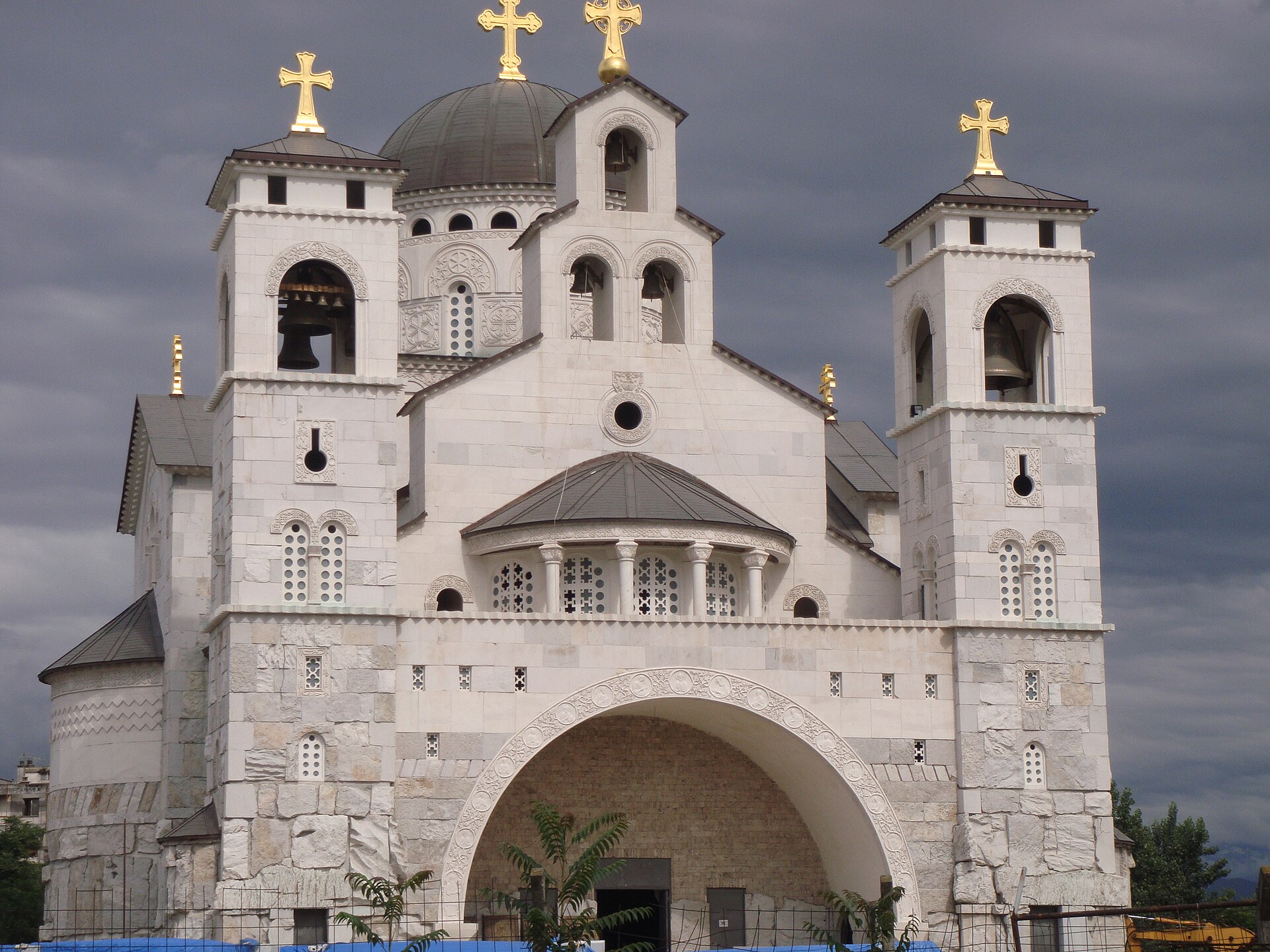 Il quartiere di Novi Grad a Podgorica, Montenegro.