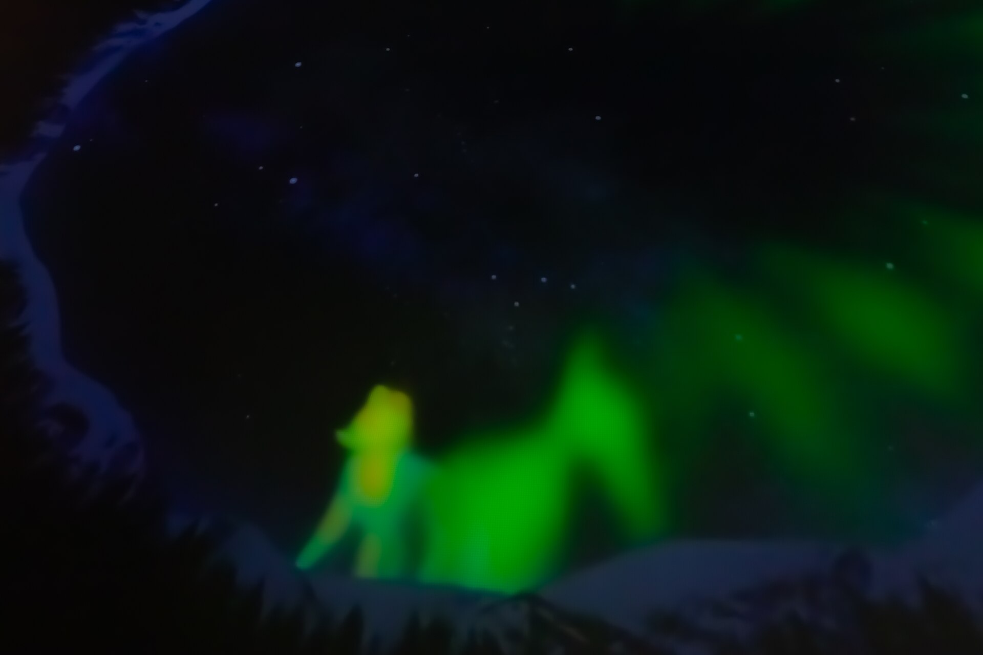 Rovaniemi in Lapponia, Finlandia, dove è possibile ammirare le aurore boreali durante l'inverno.