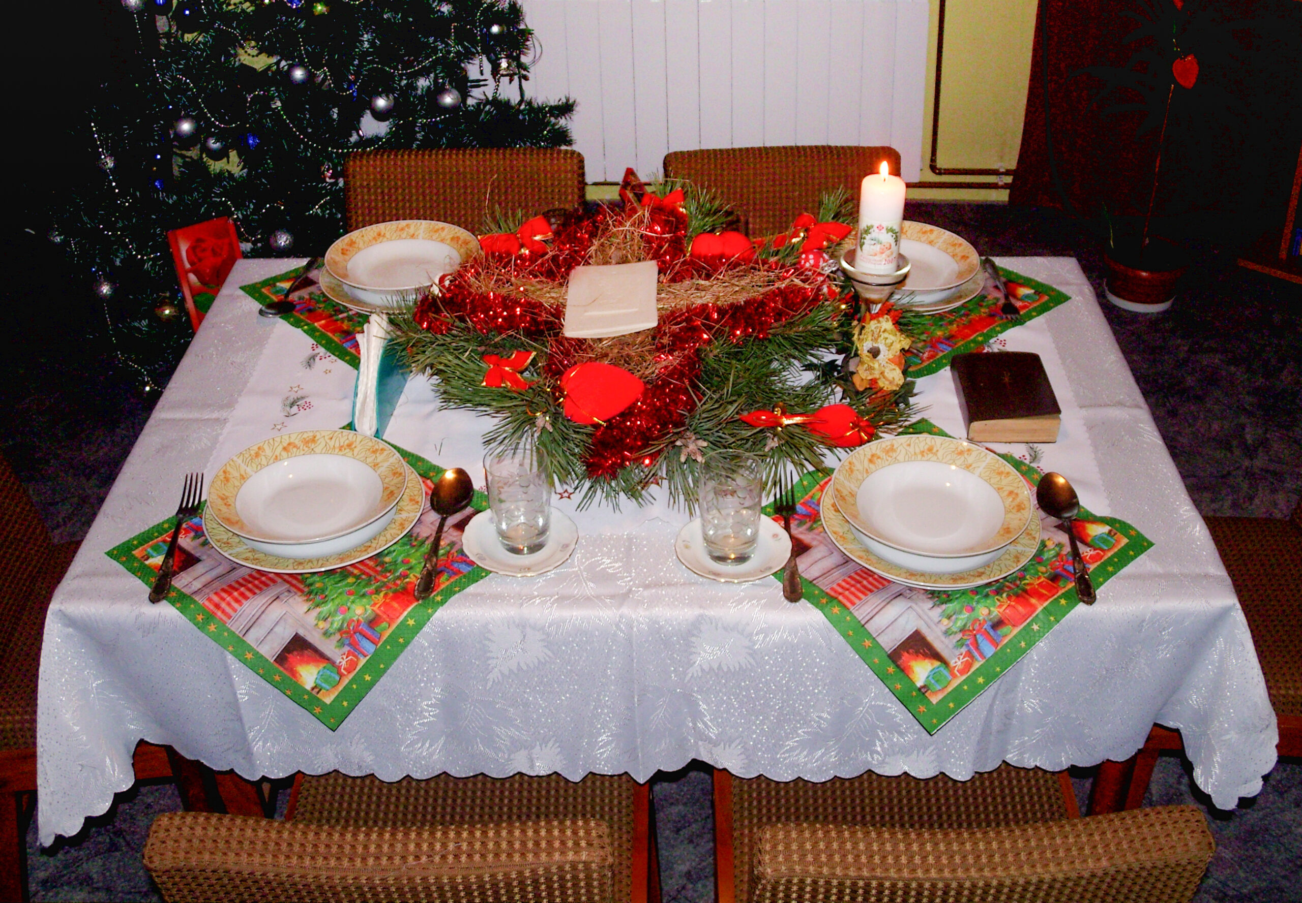 La tavola della Wigilia, la cena polacca della Vigilia di Natale.