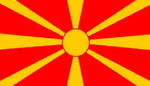 Bandiera Macedonia del Nord