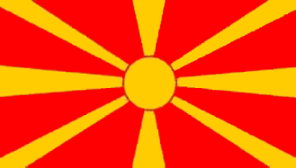 Bandiera Macedonia del Nord