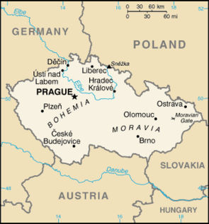 Mappa della Repubblica Ceca