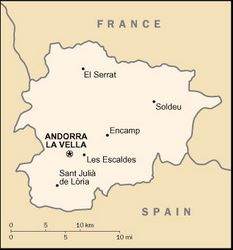 Mappa Andorra
