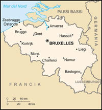 Mappa Belgio