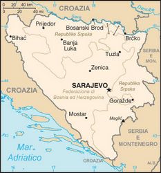 Mappa Bosnia ed Erzegovina