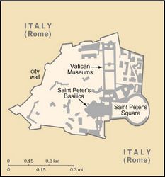 Mappa Città del Vaticano