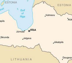 Mappa Lettonia