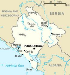 Mappa Montenegro