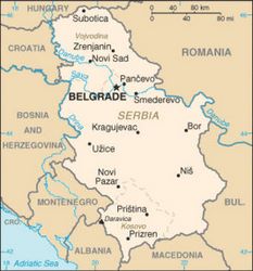 Mappa Serbia